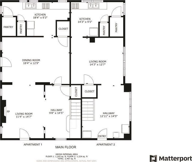 22 Mount Laurel Rd, Greenfield Park, NY 12435 - floor plan / room layout