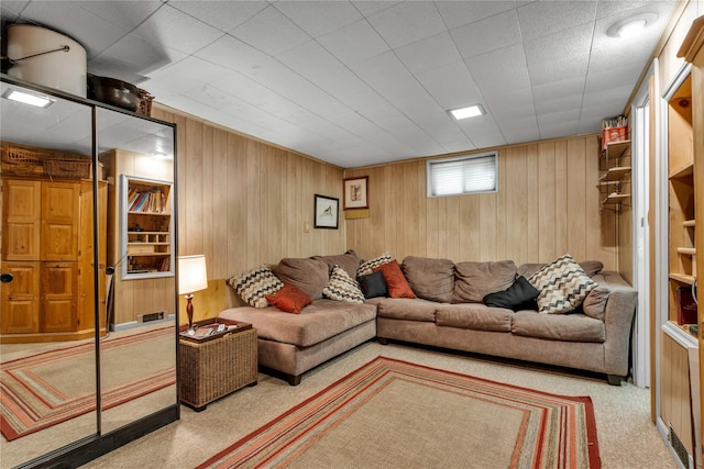 8 Cedar St, Tappan, NY 10983 - living area with carpet and wooden walls