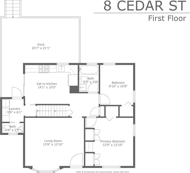 8 Cedar St, Tappan, NY 10983 - view of property floor plan