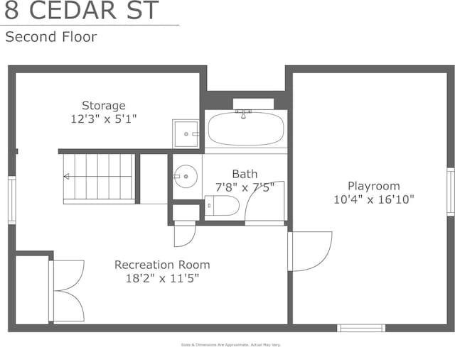 8 Cedar St, Tappan, NY 10983 - view of property floor plan