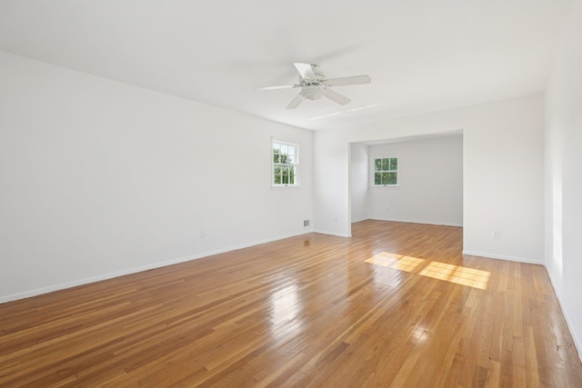 2 Sagamore Ave, Suffern, NY 10901 - spare room with a ceiling fan and light wood-style floors