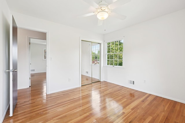 2 Sagamore Ave, Suffern, NY 10901 - unfurnished bedroom featuring light wood-type flooring, a closet, and a ceiling fan
