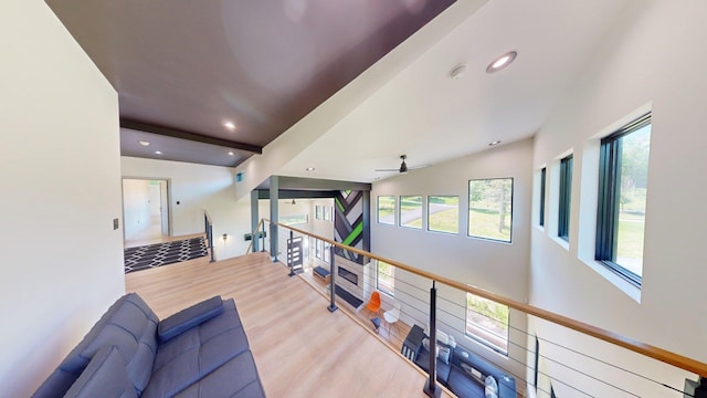 30 Coleman Dr, Campbell Hall, NY 10916 - living room with wood finished floors, ceiling fan, and recessed lighting