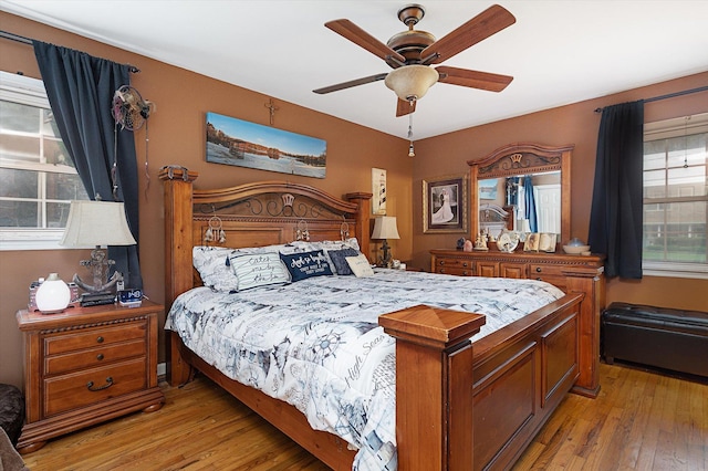 1 Angelica Ct, West Babylon, NY 11704 - bedroom with light wood-type flooring and a ceiling fan