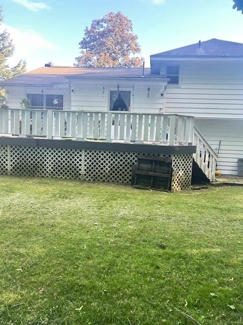 5 Estelle Rd, Poughkeepsie, NY 12601 - back of house featuring a lawn and a deck