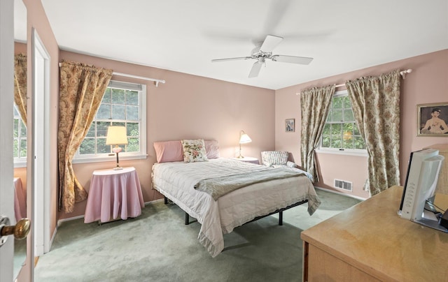 9 Gull Dr, Hauppauge, NY 11788 - bedroom with carpet flooring, baseboards, and ceiling fan