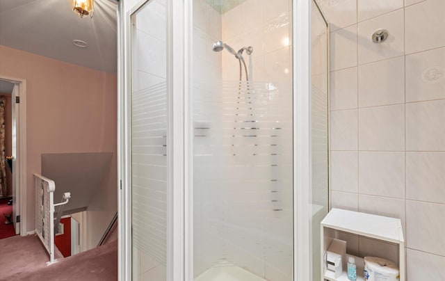 9 Gull Dr, Hauppauge, NY 11788 - full bathroom featuring a stall shower and tile walls