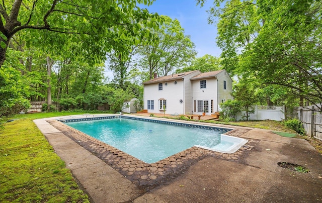 9 Gull Dr, Hauppauge, NY 11788 - view of pool featuring a patio area and view of scattered trees