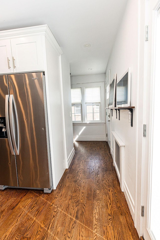 31 Heminway Ave, New Rochelle, NY 10801 - hall with dark wood finished floors and recessed lighting