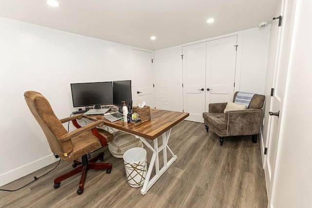 31 Heminway Ave, New Rochelle, NY 10801 - office space featuring wood finished floors, baseboards, and recessed lighting
