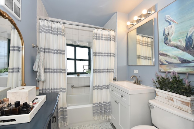 70 S Main St Unit 307-Ph, Freeport, NY 11520 - full bathroom featuring toilet, shower / bath combination with curtain, and vanity