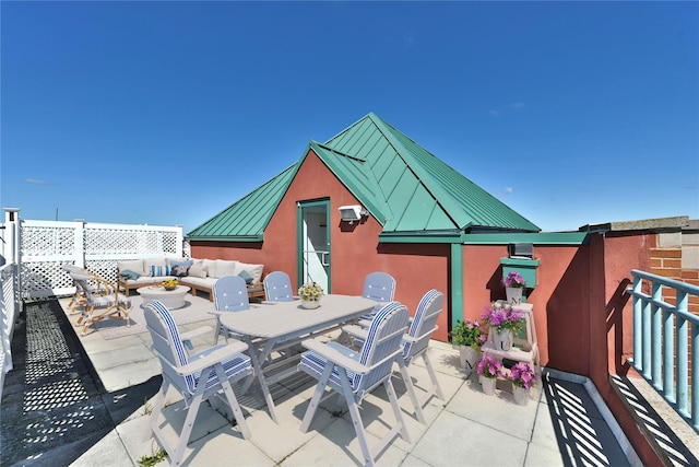 70 S Main St Unit 307-Ph, Freeport, NY 11520 - view of patio / terrace with outdoor dining space and outdoor lounge area