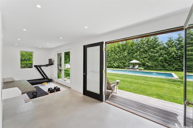 3 Pheasant Ln, Remsenburg, NY 11960 - exercise room with recessed lighting