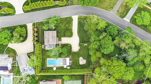 3 Pheasant Ln, Remsenburg, NY 11960 - drone / aerial view of a pool area