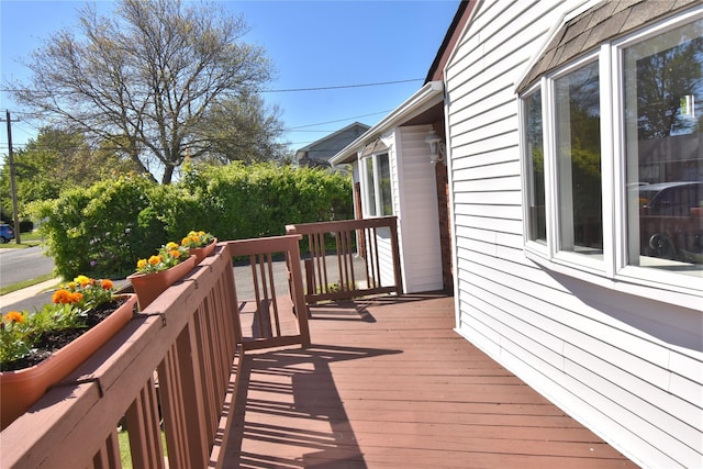324 W 16th St, Deer Park, NY 11729 - view of wooden deck