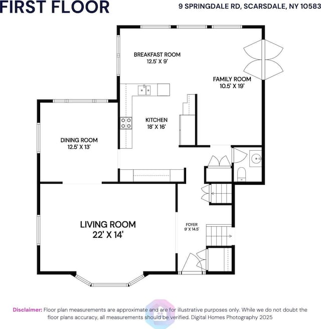 9 Springdale Rd, Scarsdale, NY 10583 - room layout