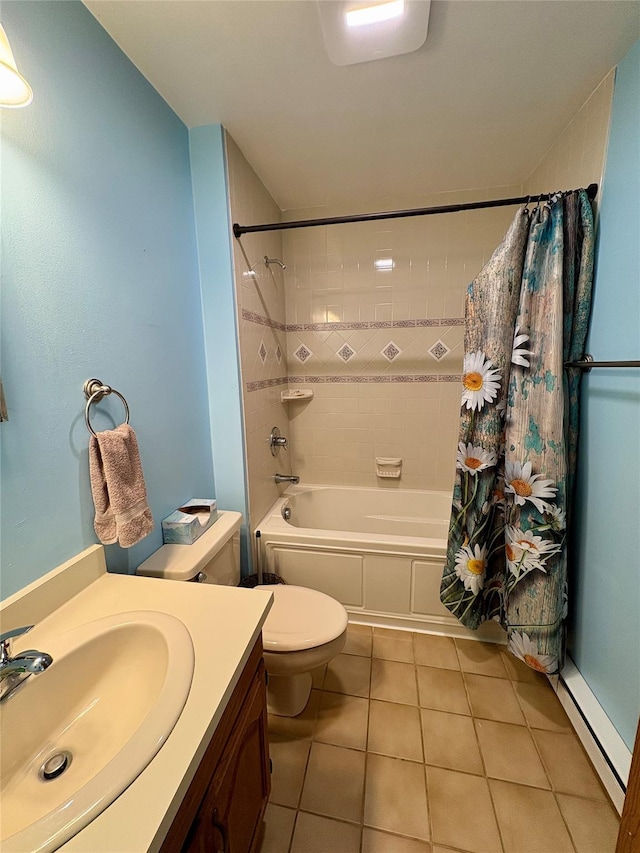 25 White Farm Rd, Wingdale, NY 12594 - bathroom with vanity, toilet, tile patterned flooring, and shower / bath combo