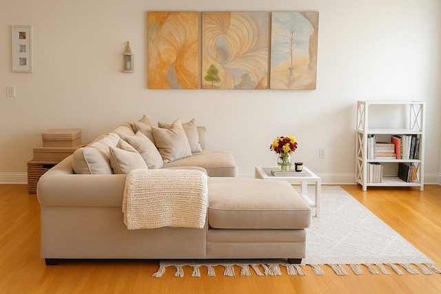 68 E Hartsdale Ave Unit 5E, Hartsdale, NY 10530 - living room with wood finished floors and baseboards