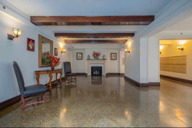 68 E Hartsdale Ave Unit 5E, Hartsdale, NY 10530 - common area featuring beam ceiling