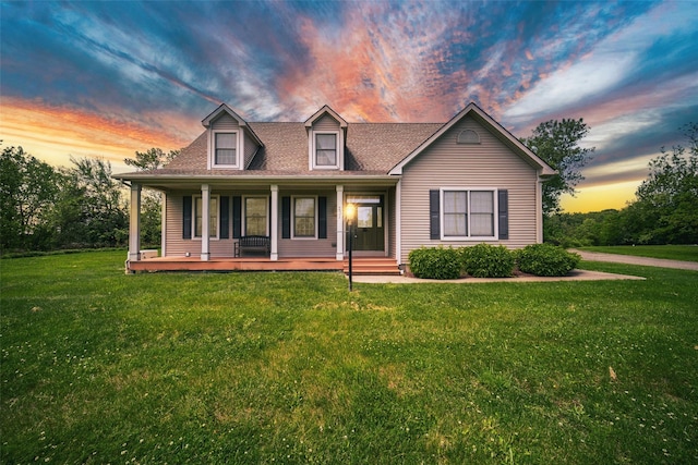 231 Turtle Bay Rd, New Hampton, NY 10958 - view of front of house with a yard and a porch