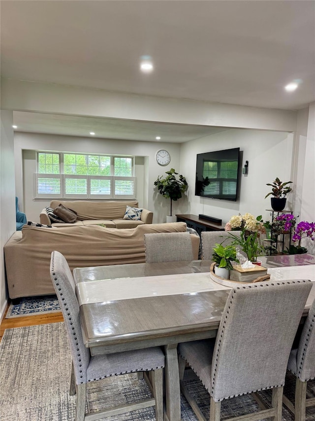 2337 Sycamore Ave, Ronkonkoma, NY 11779 - dining room featuring recessed lighting and wood finished floors