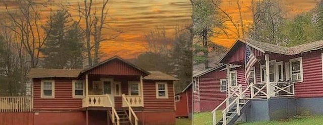 286 Pine Grove Road Tr 45, Smallwood, NY 12720 - view of front of house featuring stairs and covered porch