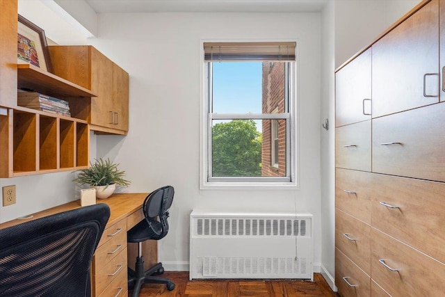240 Garth Rd Unit 3L2, Scarsdale, NY 10583 - home office featuring radiator heating unit and baseboards