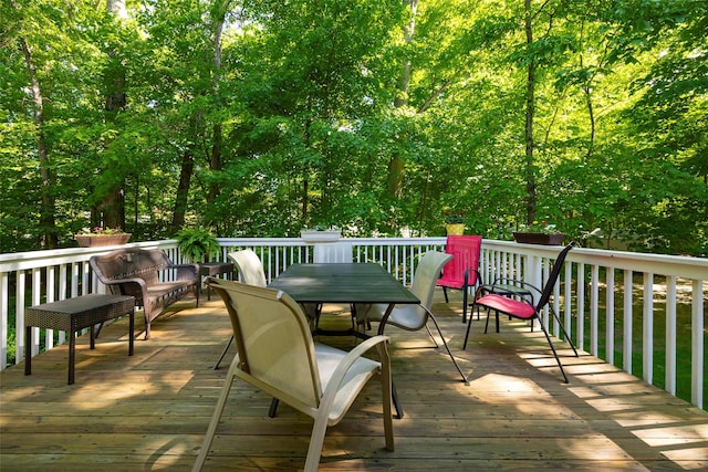 3 Cambridge Ct, Wappingers Falls, NY 12590 - wooden terrace featuring outdoor dining space