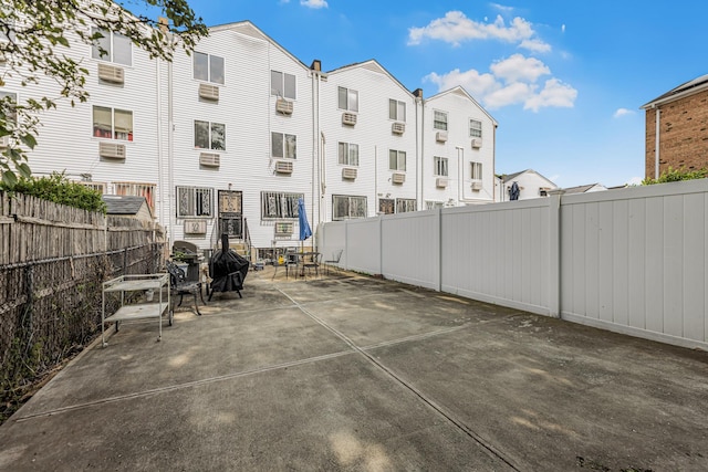 3665 Varian Ave, Bronx, NY 10466 - fenced backyard with a patio