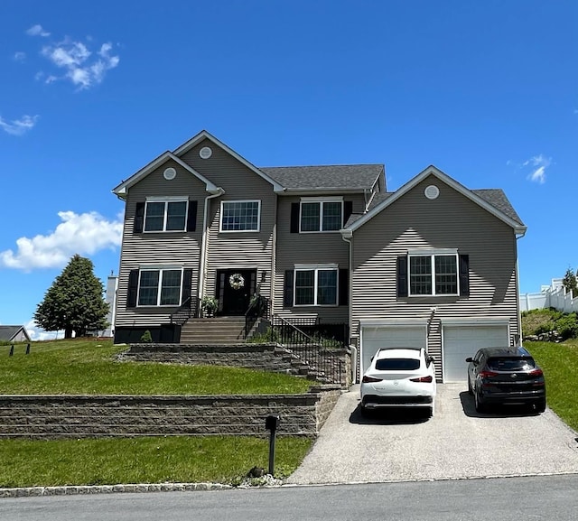 38 Panorama Dr, New Windsor, NY 12553 - view of front facade with a garage, driveway, and a front lawn