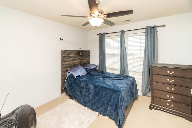38 Panorama Dr, New Windsor, NY 12553 - bedroom featuring light colored carpet and ceiling fan