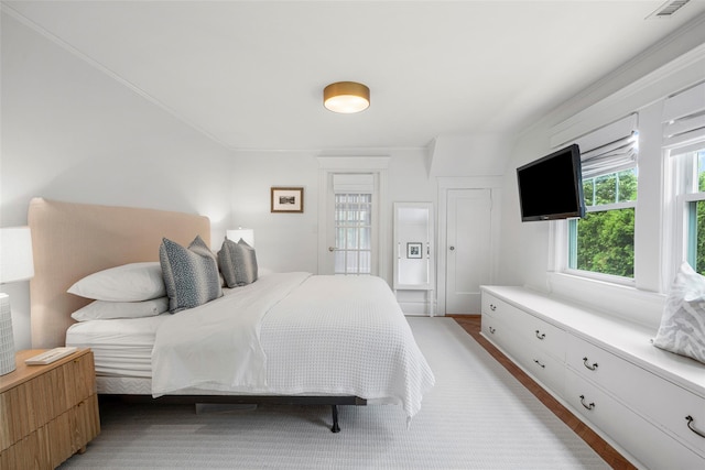 489 Manor Ln, Pelham, NY 10803 - bedroom with light wood-style floors