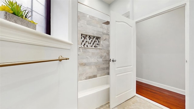 2611 Frederick Douglass Blvd Unit 5D, New York Manhattan, NY 10030 - bathroom with  shower combination and baseboards