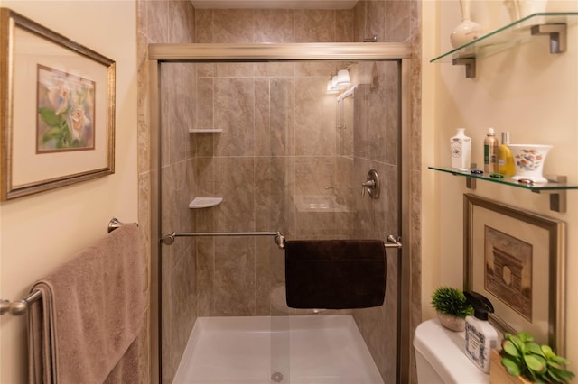 57 Decker Dr, Washingtonville, NY 10992 - bathroom with toilet and a shower stall