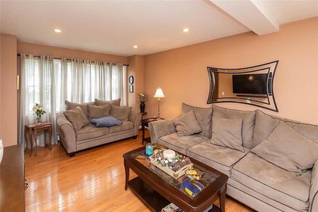 57 Decker Dr, Washingtonville, NY 10992 - living area with light wood-style flooring and recessed lighting