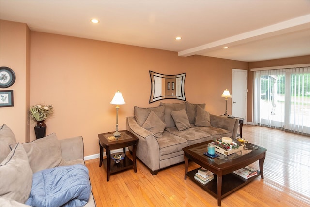 57 Decker Dr, Washingtonville, NY 10992 - living room with light wood-style floors, recessed lighting, and baseboards