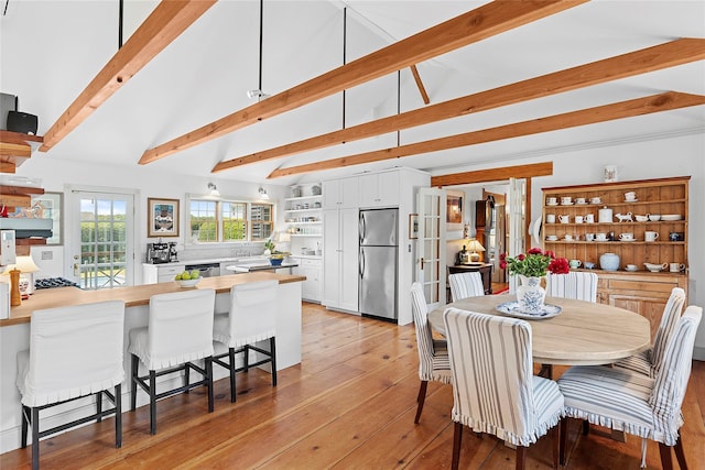 140AND144 Damascus Rd, East Quogue, NY 11942 - dining area featuring light wood finished floors