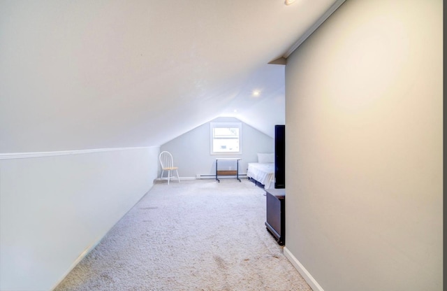 322 Noxon Rd, Poughkeepsie, NY 12603 - bonus room with vaulted ceiling, carpet flooring, and baseboards