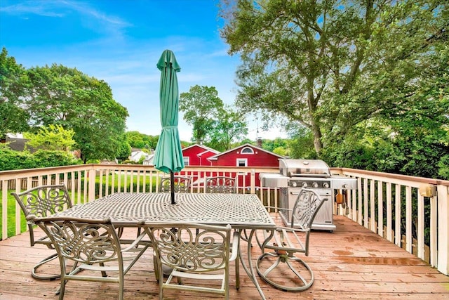 22 Livingston Ave, Valhalla, NY 10595 - wooden terrace with outdoor dining space
