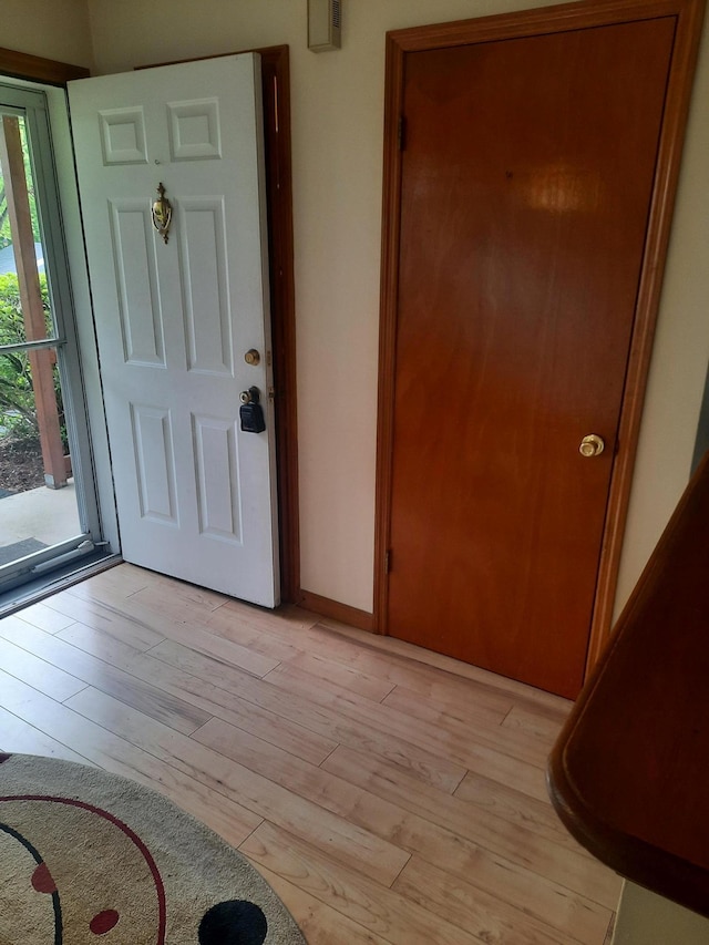 1502 Evergreen Ct, Highland Mills, NY 10930 - entryway with light wood-type flooring and baseboards