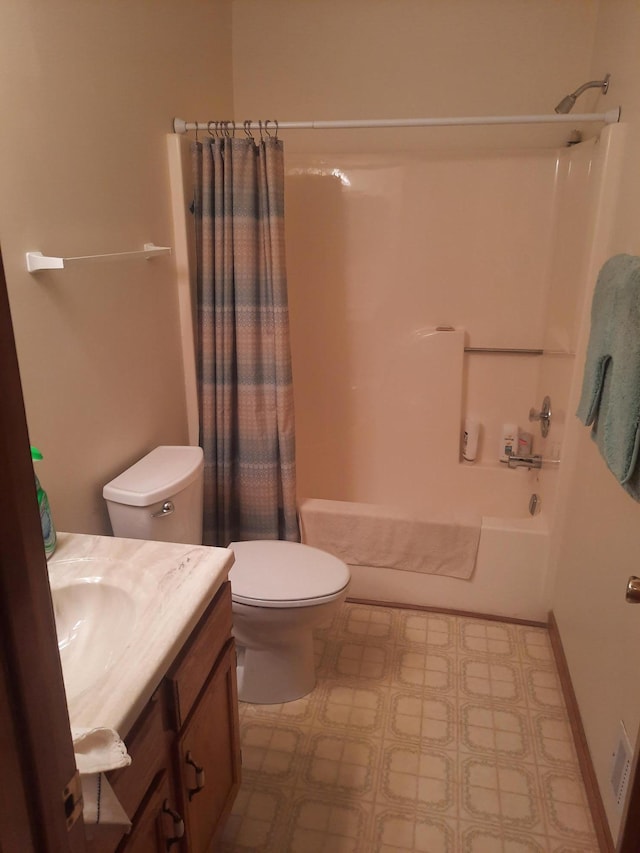 1502 Evergreen Ct, Highland Mills, NY 10930 - full bath with vanity, shower / tub combo, and toilet