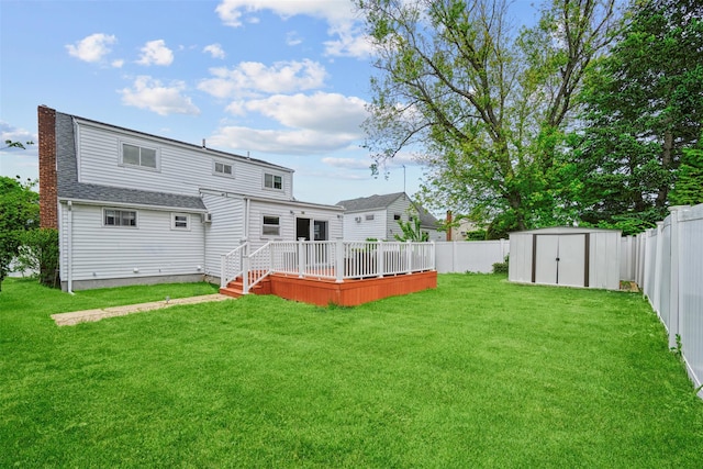 21 Westgate Rd, Massapequa Park, NY 11762 - back of property with a deck and roof with shingles