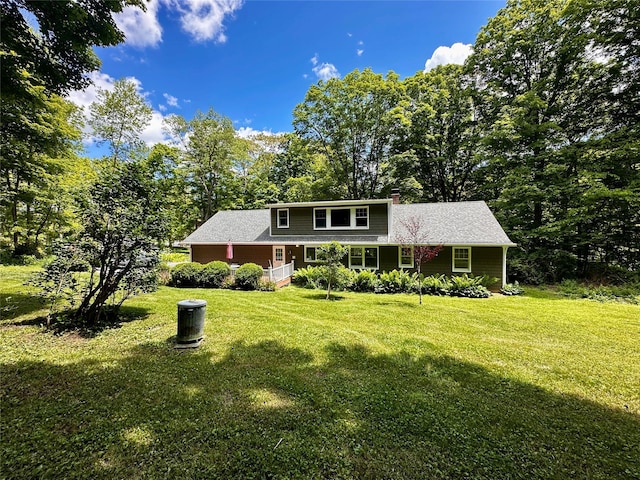 287 Hunns Lake Rd, Stanfordville, NY 12581 - view of front of home with a chimney and a front lawn
