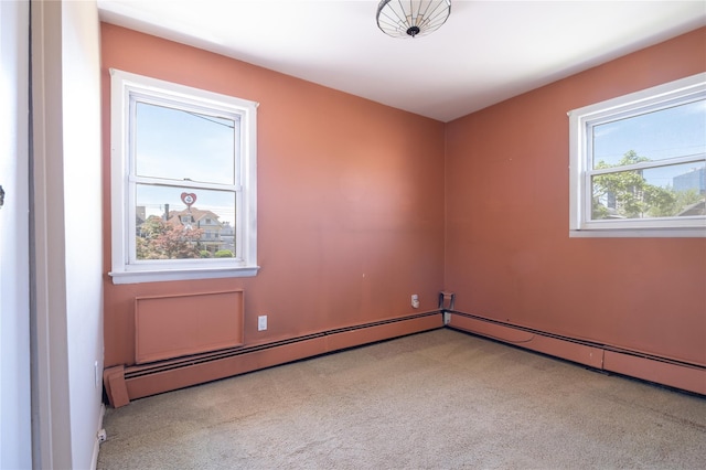 200 Centre Ave Unit 3B, New Rochelle, NY 10805 - spare room with carpet flooring and baseboard heating