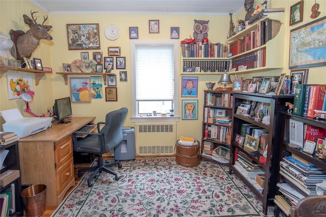 1053 Quentin Pl, Woodmere, NY 11598 - office space featuring radiator and crown molding
