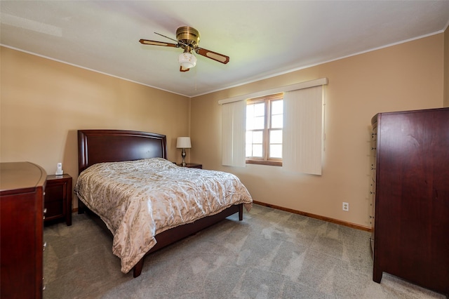 1158 Lorraine Dr, Franklin Square, NY 11010 - carpeted bedroom featuring ornamental molding, baseboards, and a ceiling fan