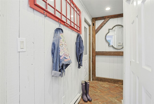 1 Lakeview Rd, South Salem, NY 10590 - corridor featuring brick flooring