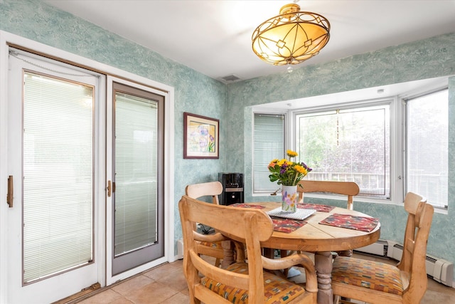 1055 Cedarhurst St, North Woodmere, NY 11581 - dining space featuring light tile patterned flooring