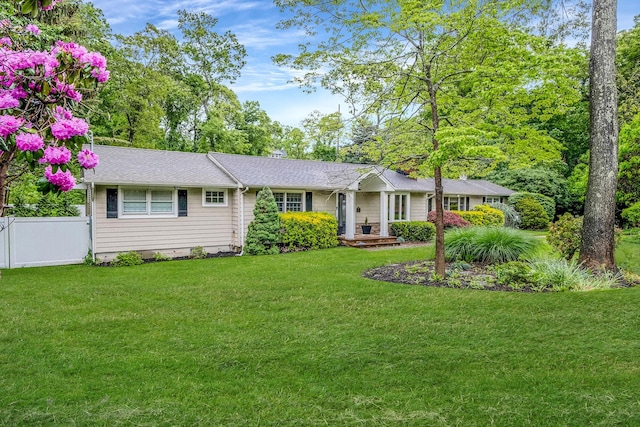 8 Bridle Path Rd, Smithtown, NY 11787 - ranch-style home with roof with shingles