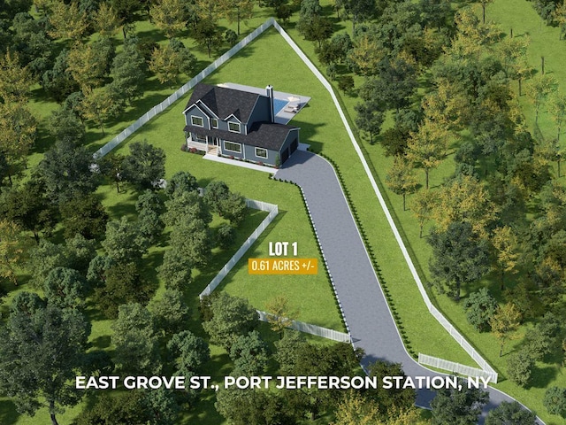 1A E Grove St, Port Jefferson Station, NY 11776 - view from above of property
